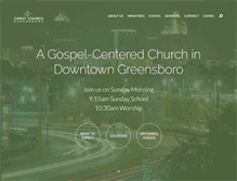 Tablet Screenshot of christchurchgreensboro.org